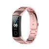 Suitable for Huawei for Honor Band 5 4 Watch Band Adjustable Stainless Steel Replacement Strap Wristband Bracelet Rust P