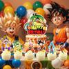 Dragon Ball Cake Decoration Goku Figure Birthday Party Supplies Cupcake Toppers Party Favors Baby Shower Toys Gifts