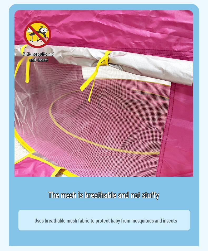 Güneşlikli Çocuk Otomatik Açılır Plaj Çadırı ve Top Havuzu - Dış Mekan Oyunları İçin