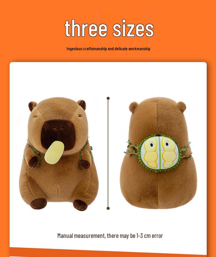 Creative Durian Capybara Plush Toy Doll for Festivals