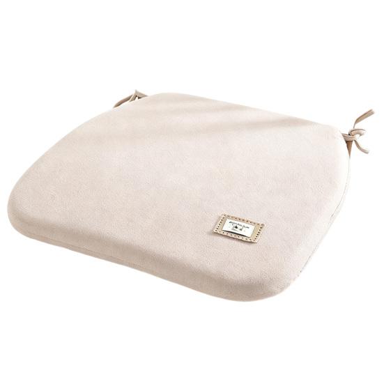 Non Slip Seat Pad with Straps Memory Foam Chair Cushion, Thickened Dining Straps, Soft Velvet Fleece Cushion Non-Slip Backing, Washable for
