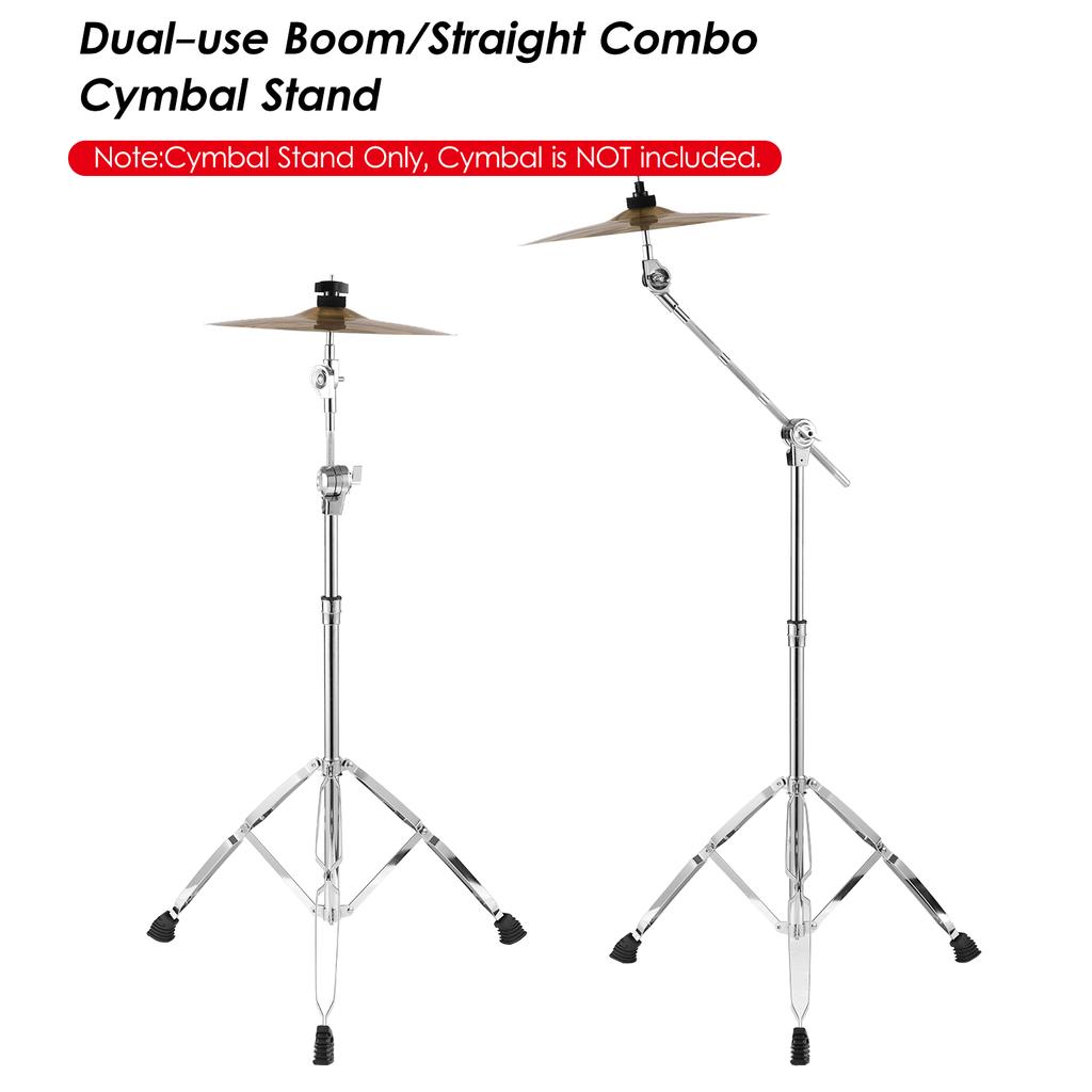 Cymbal Stand Straight Boom Cymbal Stand Double Braced Legs Height Angle Adjustable Cymbal Support Rack