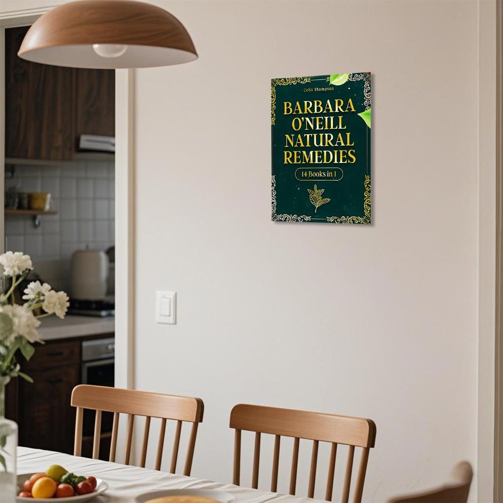 

Barbara O Neill Herbal tinplate painting Art Poster Retro Plant Wall Art Nature Therapy Decorative Gift 20x30cm（7.8x11.8inch）