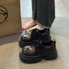 British style platform small leather shoes women's spring 2025 new outer wear skirt Mary Jane loafers single shoes women