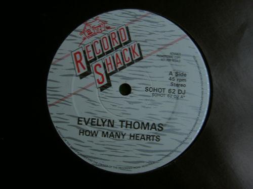 

12inch Record EVELYN THOMAS How Many Hearts SOHOT62DJ Record Shack Re 1966 UK Dance Electronica Used