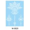 Beauty Sticker White Lace Tattoo Sticker Indian Temporary Tattoo Waterproof Tattoo Sticker