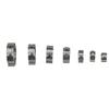 90 x 7 Kinds Single Ear Stainless Steel Car Hydraulic Hose Clamps O-Clips Pipe Fuel Air Pipe Clamp