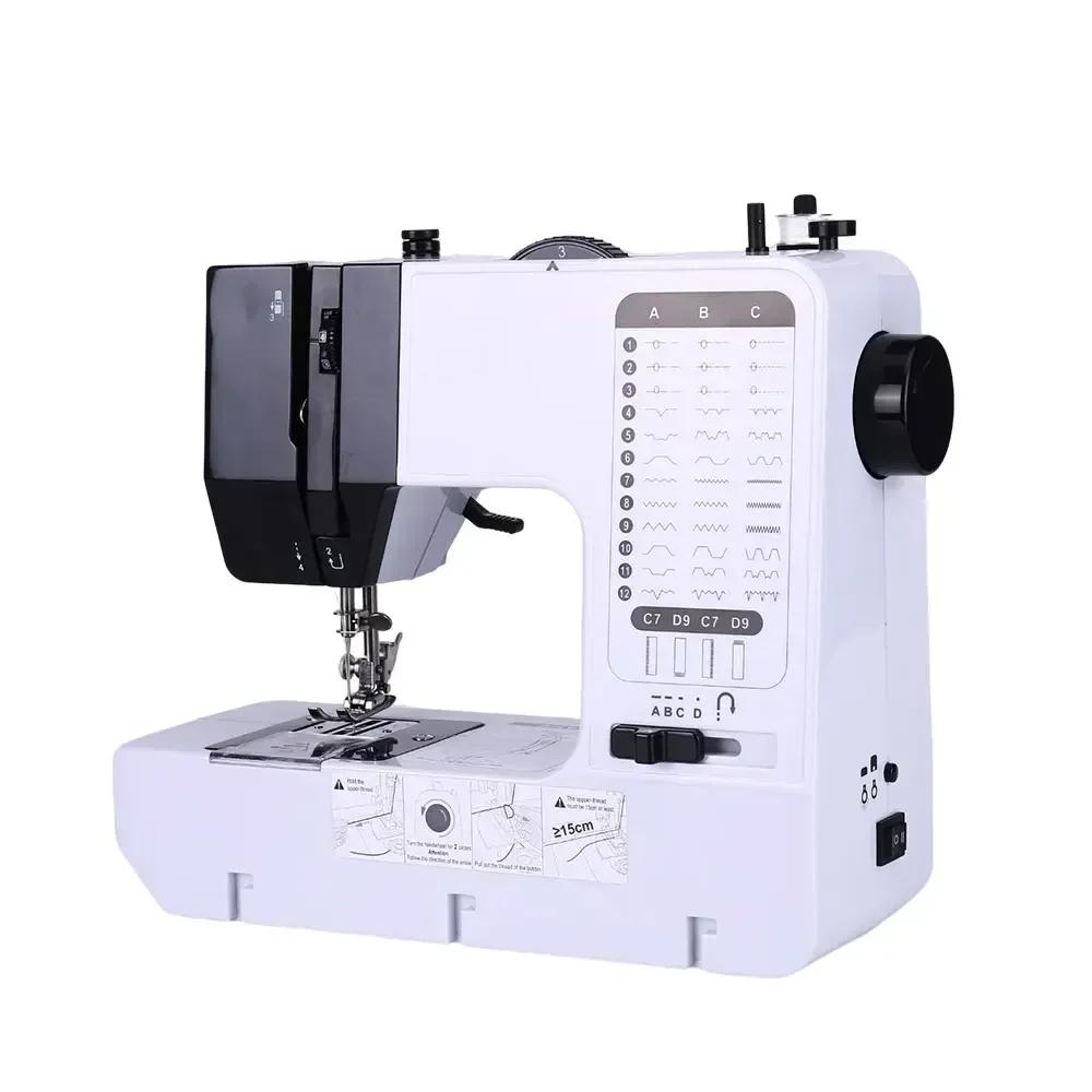 Sewing Machine 38 Stitches Mini Portable Handy Replaceable Presser Foot Winding Overlock Start Button Electrec With Pedal Repair