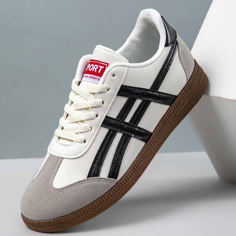 Little White Shoes Men's 2025 Four-season Men's Shoes Casual and Comfortable Lace-up Foreign Trade Men's Shoes