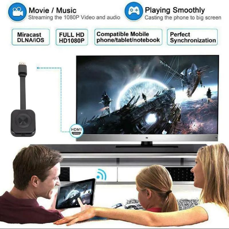 1080 P HD HDMI uyumlu WiFi Alıcısı Kablosuz Yansıtma Ekran Ekran Adaptörü televizyon kilidi Sopa iOS Android için Ayna Ekranı