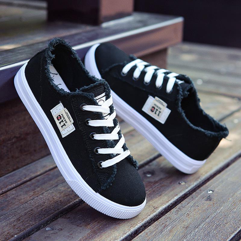 Buy Women Casual Lace Up Canvas Shoes Fashion Breathable Canvas