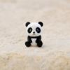 3D Printed Panda Desk Ornament, Retractable Rotating Cute Animal Figurine, Mini Fidget Stress Relief Toy for Home Office Decor