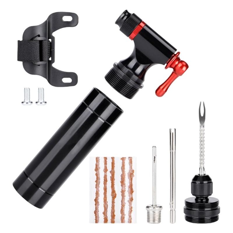 

Compacts Cycling Essential Tool For Emergency Bikes Flat Tire Solution Quick Fixing Cycling Bicycles Tire Repair Set 1