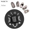 KADS 1PC Round Stainless Steel Nail Art Nail Stamping Plates Manicure Stamp DIY for Nail Templates Classic Series Tools
