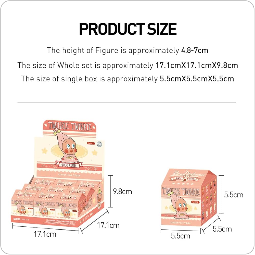 Pop Mart Twinkle Twinkle Create Your Taste Series B Blind Box Figure 1 Piece Premium Soft Vinyl Toy Original Character