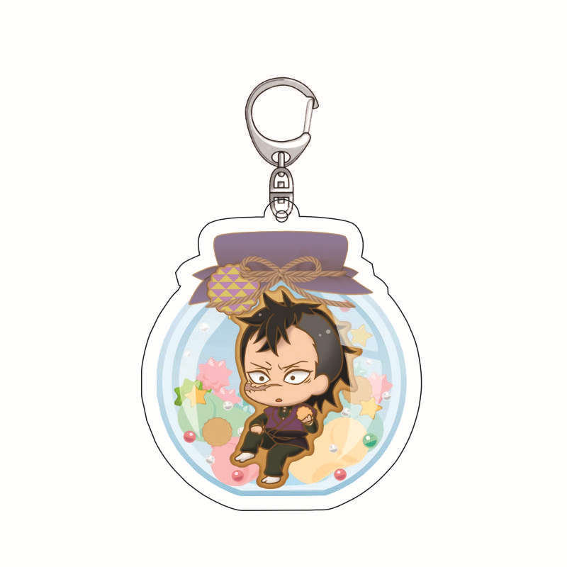 Anime Demon Slayer Acrylic Keychain Series Ingenious Accessories Kamado Tanjiro Zenitsu Agatsuma Nezuko Kamado Merchandise