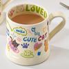 Changbaosen Cartoon Ceramic Coffee Mug with Lid and Spoon