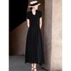 Women's French Style Chiffon Two-Piece Dress with Camisole