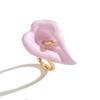 Metal Enamel Calla Flower Ring Adjustable Vintage Ring Personality Geometric Open Ring  Women