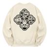 KAN6312 Kmc0130 Ufo Fleece-Lined Sweatshirt - Cream