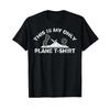 This Is My Plane T Shirt Funny Wood Planer Carpentry Vintage Washed Graphic Breathable Slightly Homme Soft Versatile Stretched