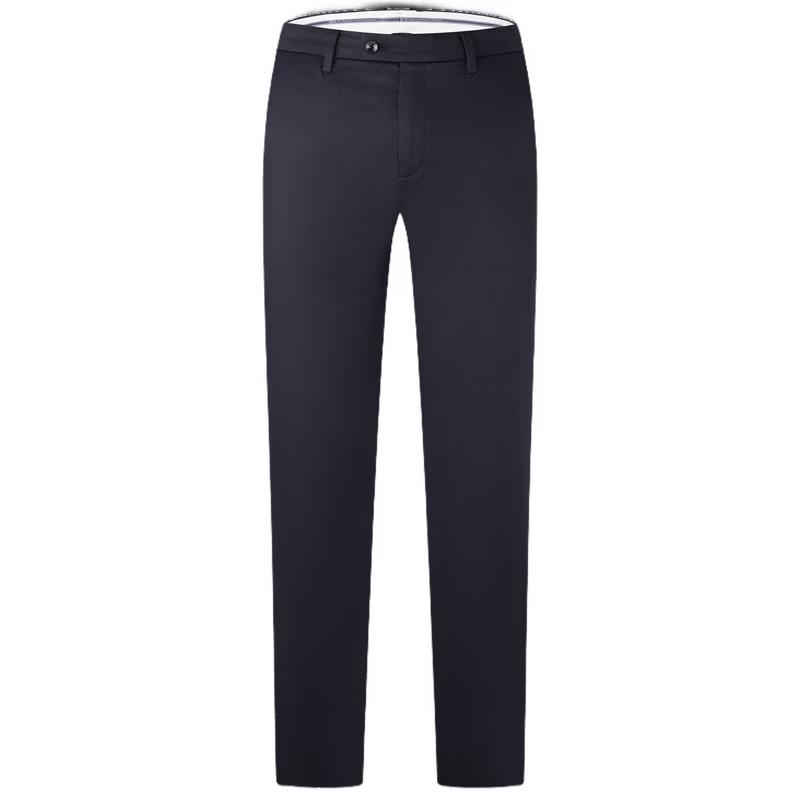 

Jiumuwang Men s Cotton Tencel Straight-Leg Casual Trousers 36
