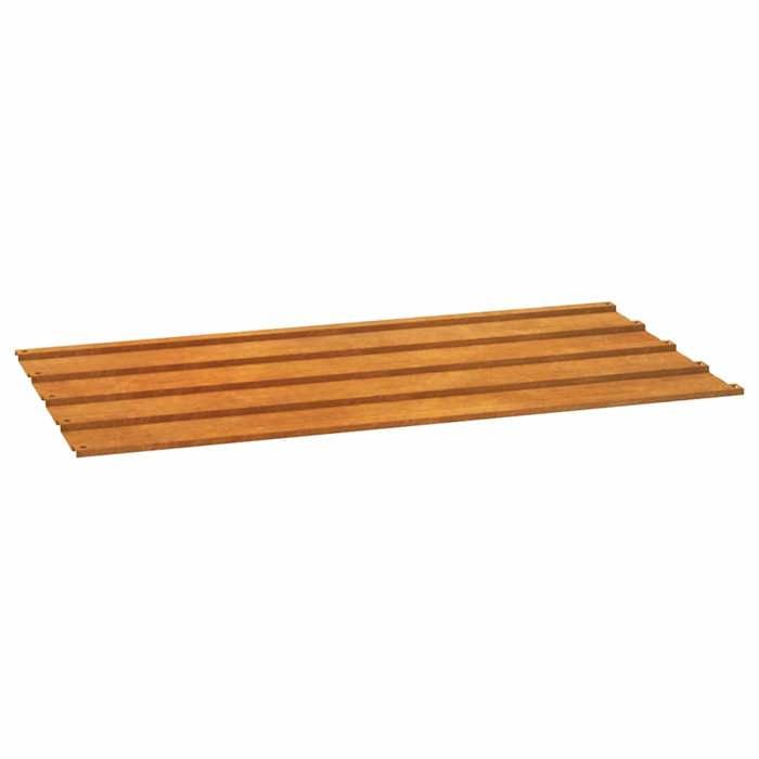 VidaXL Panneaux de toiture 12 pcs rouillé 80x44 cm Acier corten 151972
