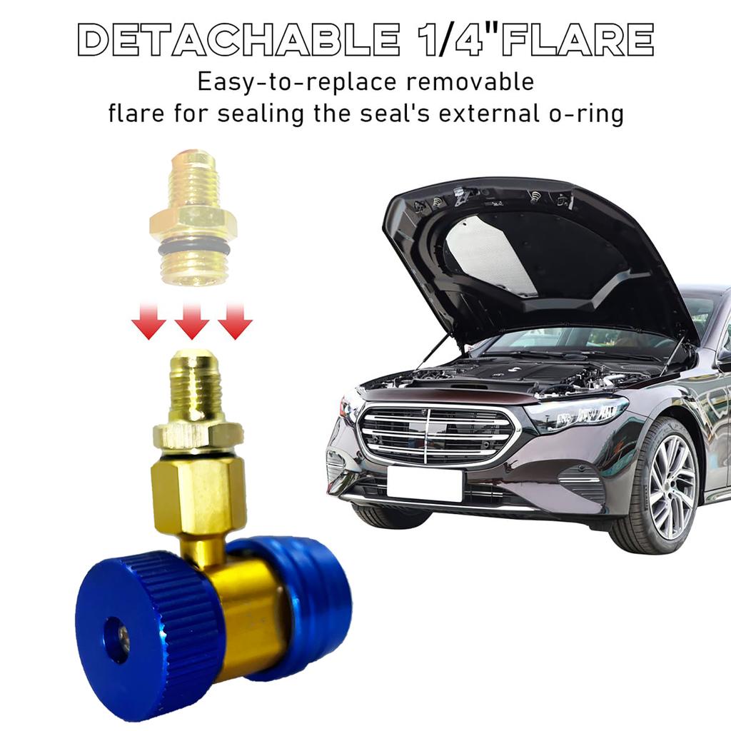 R134A High Low Auto Car Quick Coupler Connector Brass Adapters Car Air Conditioning Refrigerant Adjustable AC Manifold Gauge