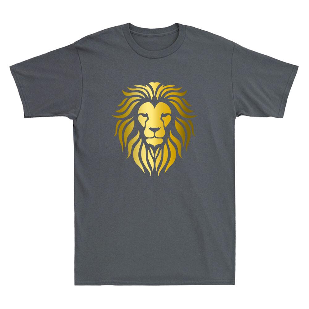 Lion Head Christian Religious God Jesus Golden Printed Novelty Unisex's T-Shirt Tee