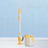 Liquid Injection Silicone Toilet Brush with Suction Cup Holder Strong Cleaning No Dead Corners