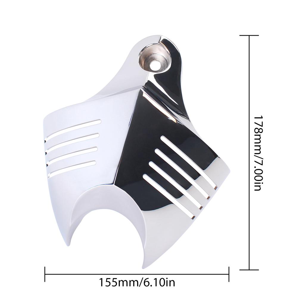 Mptprcycle Chrome Twin Horn Cover Cowbell For Harley Big Twins V-Rods 1992-2020
