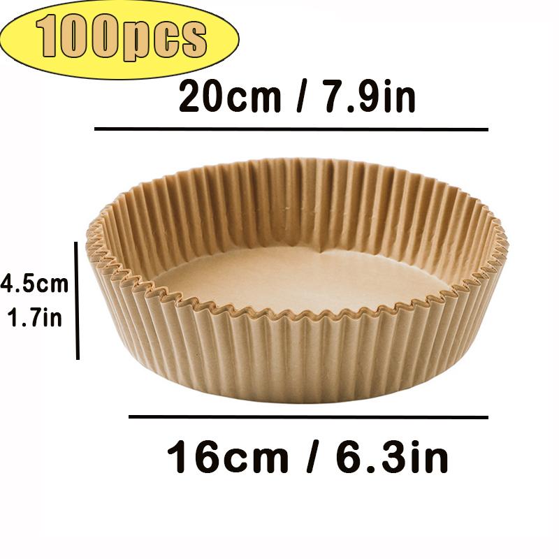 50/100Pcs Air Fryer Disposable Paper Non-Stick Airfryer Baking Papers Round Air-Fryer Paper Liners PaperKitchen Accessories