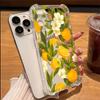 Summer Lemon Floral Pattern Transparent  Phone Case For iPhone 17 Pro Max 16 15 14 13 Pro 12 11 XS XR X 15 Plus 17 Air Cover