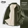 JEEP SPIRIT Men's Corduroy Fleece-Lined Shirt