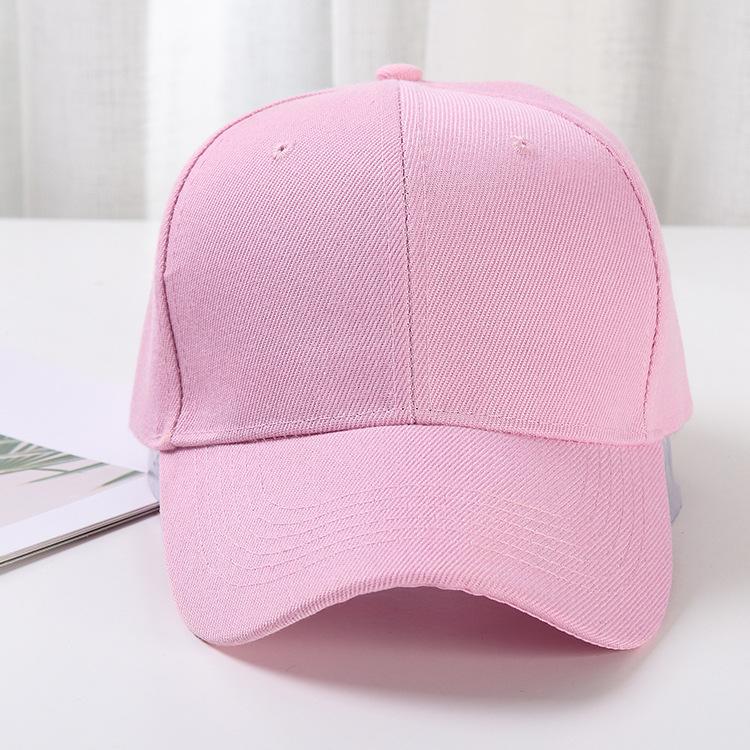 New women's baseball cap fashionable and simple pure cotton color neutral couple duckbill caps truck driver dad hat