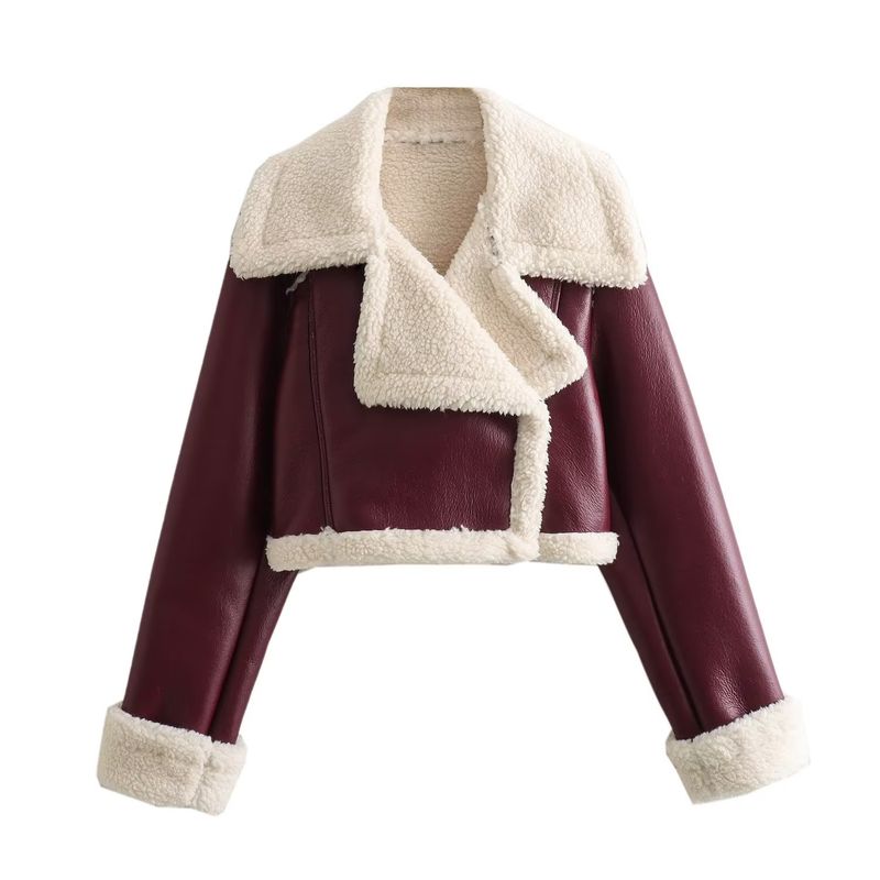 Fashion Kaslead Lapel Short Jacket Outwear