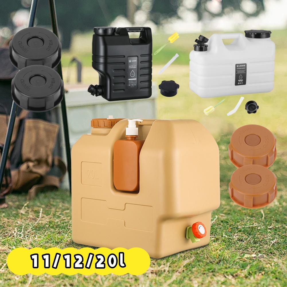 11/12/20L Water Containe with Spigot and Soap Dispenser Portable Camping Water Jug Water Storage Carrier for Outdoor Picnic Car