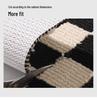 L-Shaped Waterproof & Oil-Proof Polypropylene Kitchen Mat - Non-Slip Hui Pattern