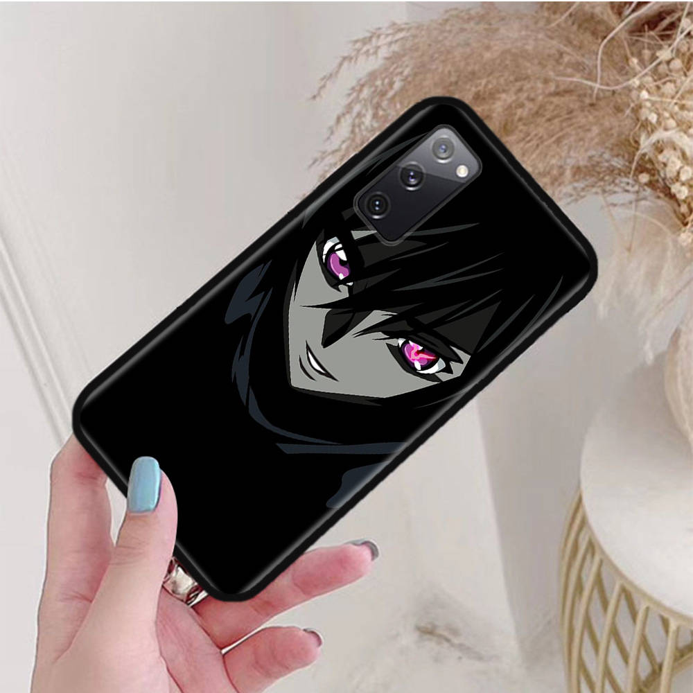 Black Case for Samsung Note 20 Lite S24 Ultra S23 A03 A05 A06 A11 A71 A15 A16 A13 A24 A25 A33 A52 A53 A50 M55 M35 Plus W-60 Code Geass