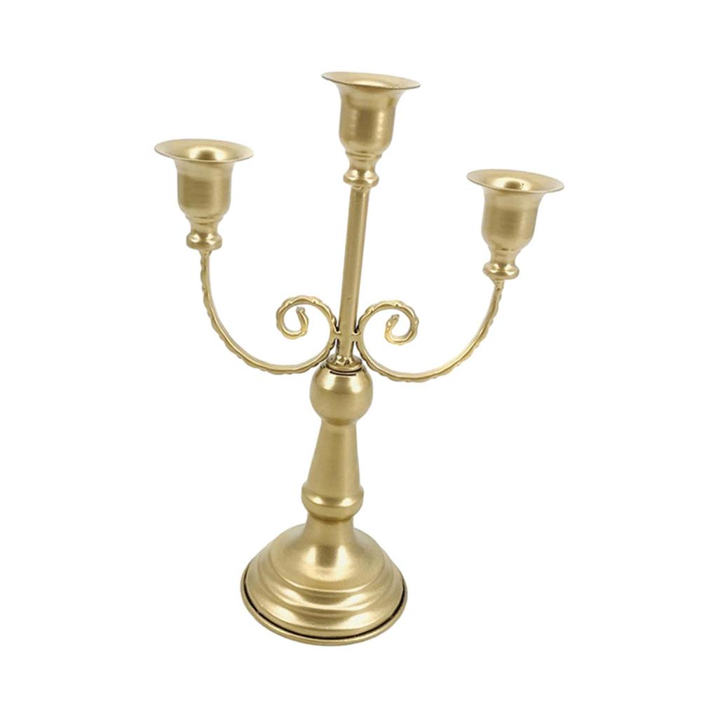 Metal Candelabra Centerpiece Elegant Candlestick Pillar Candle Holder for Living Room Festivals Dining Room Events Wedding