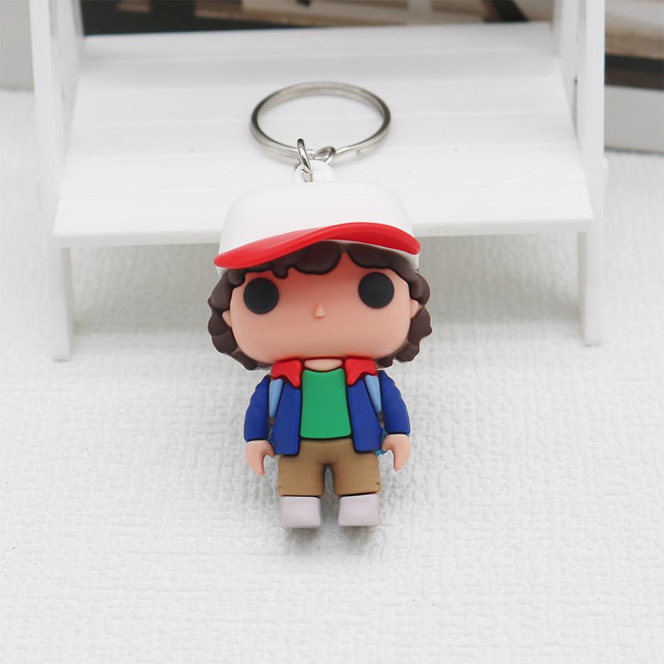 Pop Pocket Pop Eleven Stranger Keychain Robin Barb Steve Dustin Key Ring Chain Model Toy Adults Children Gift Toys