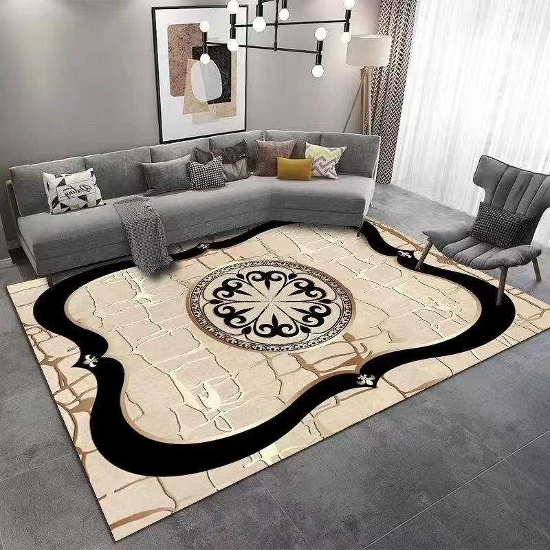 

Crystal Velvet Light Luxury Carpet Гостиная Диван Журнальный столик Коврик Современный Спальня Ковер Домашний Полный Ковер 80 * 120cm шампанского