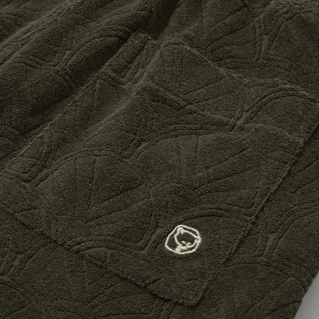 PENFIELD Resort Shell Pattern Terry Half Shorts Olive_Fr2Kp201