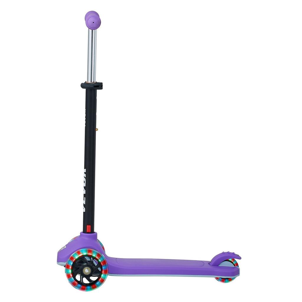 Kick Scooter for Kids Ages 3+, 3-Wheel Toddler Scooter with Light-Up Wheels, Adjustable Height Handlebar, Wide Anti-Slip Deck, Lightweight Aluminum