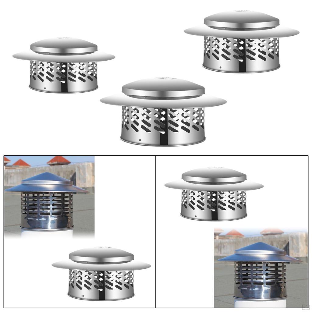 Schornsteinkappe, Dachentlüftungskappe, Schnee- und Staubschutz für Töpfe, Atmungsaktive Kappe, Schornsteinabdeckung