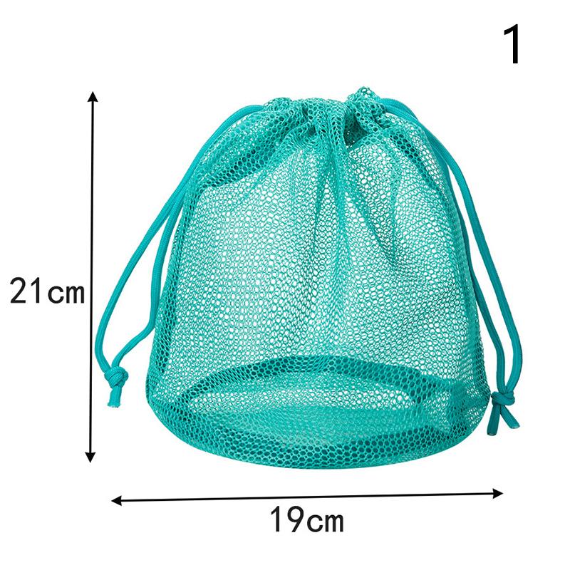 1pcs Nylon Mesh Drawstring Storage Pouch Bag Multi Purpose Travel & Outdoor Activity Pouch For Digital Products Makeup Bag