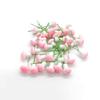 Set of 12 Red Christmas Small Mushroom Ornaments for Tree Decoration