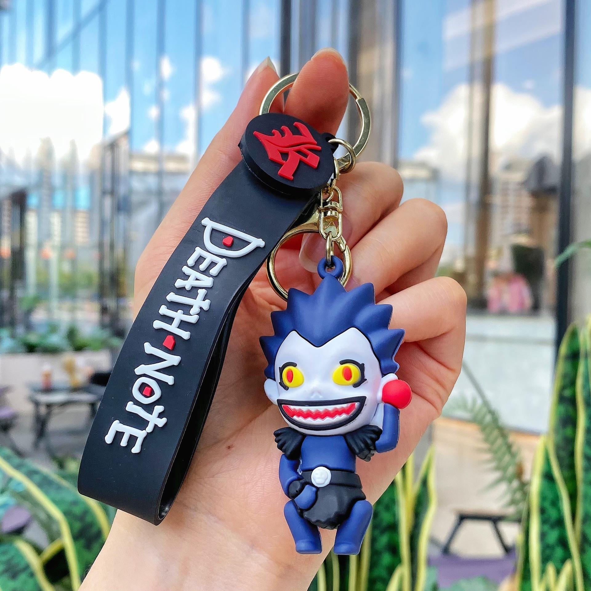 

New Anime Keychain Women Men Key Chain Cartoon Double Sided Pendant Key Holder Acrylic Jewelry For Children Birthday Gifts