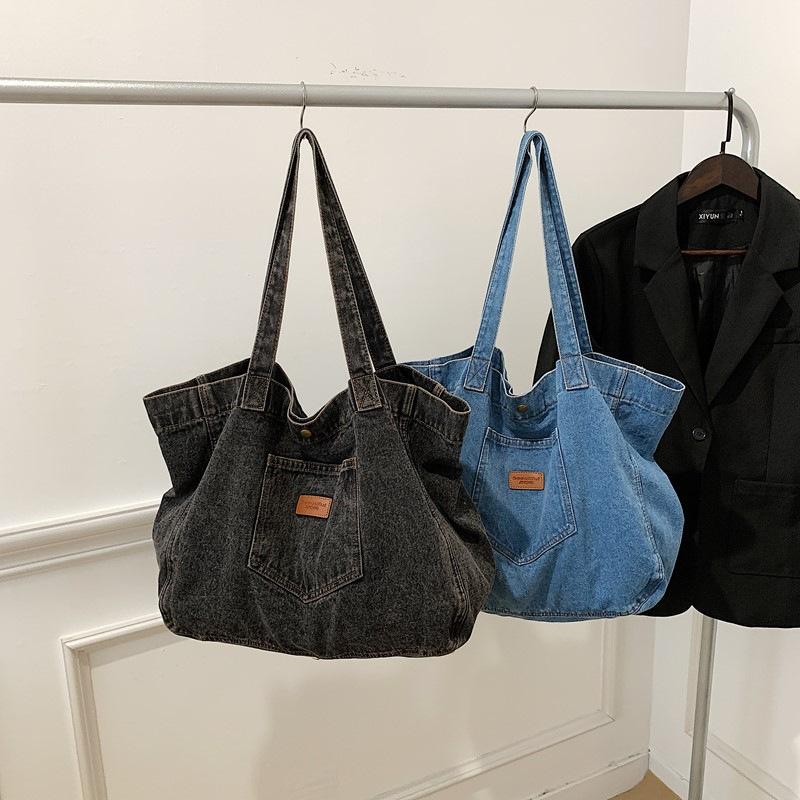 Sac à Bandoulière Grande Capacité Sac Fourre-Tout Vintage pour Femmes Sac à Main Étudiant