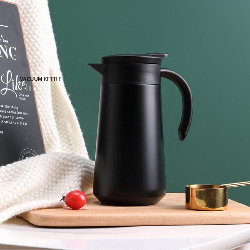 MeyJig Termoskanna Vakuum Rostfri Kanna Isolerade Dryckesvaror Bärbar Dricksflaska Kaffekopp 800ml